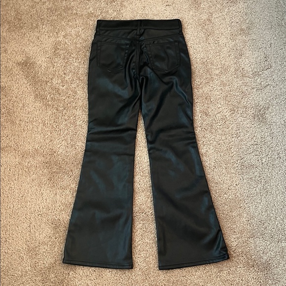NWT Gap Faux Leather Girls High Rise Flares - Picture 7 of 9